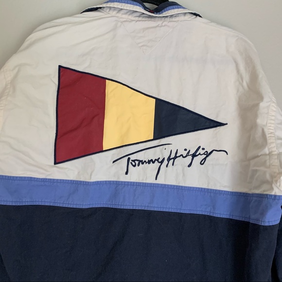 Tommy Hilfiger Vintage Color Block Button Down L - Picture 8 of 9